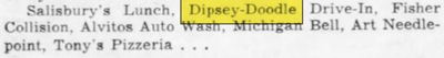 Dipsey Doodle - Mar 1966 Bob Talbert Column Mention (newer photo)
